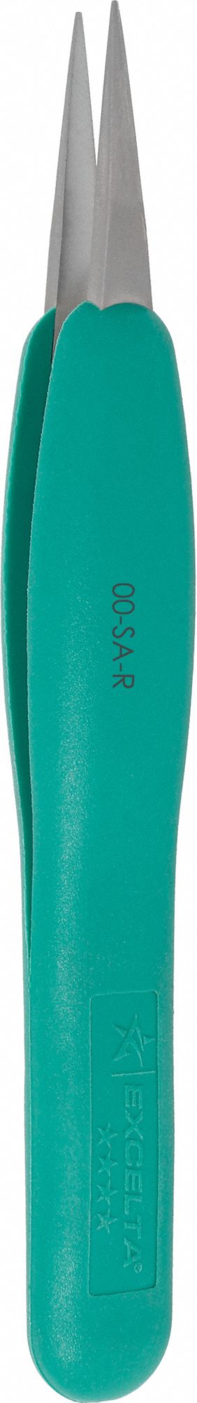 Tweezers SS 5 L Straight Flat