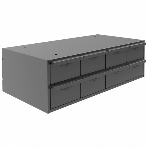 Bin Cab 8GrayDrwr Gray 7 3/8 H GrayDrwr