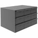 Bin Cab 9GrayDrwr Gray 10 7/8 H GrayDrwr