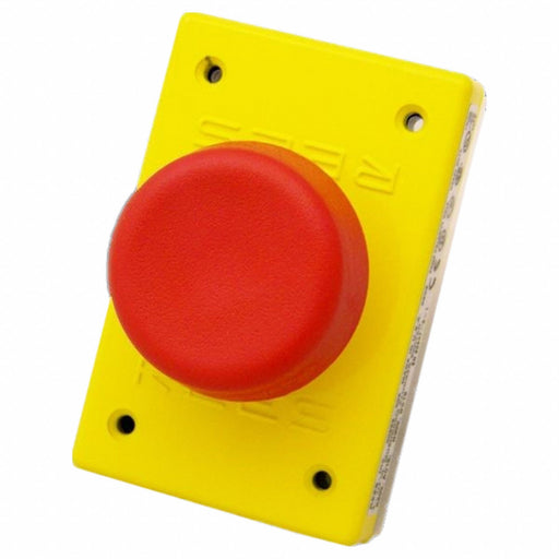 Push Button Plastic Red 2-1/4in