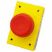 Push Button Plastic Red 2-1/4in