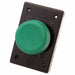 Push Button Plastic Green 2-1/4in