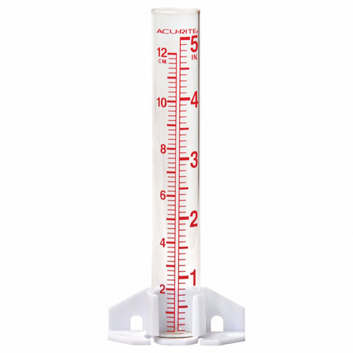 Glass Rain Gauge w/Vial