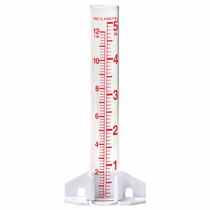 Glass Rain Gauge w/Vial