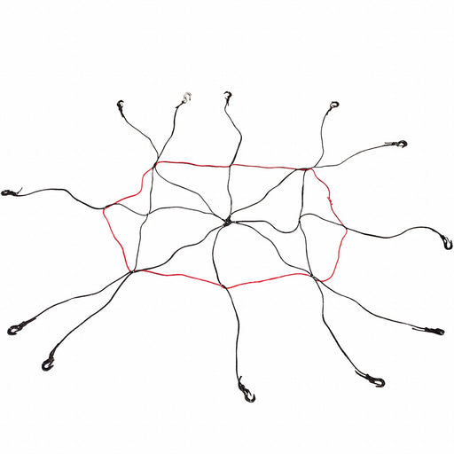 Cargo Net Polypropylene Rubber Black Red