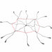 Cargo Net Polypropylene Rubber Black Red