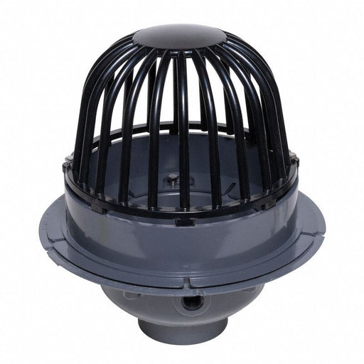 PVC Roof Drain w/Dome and Dam Collar 3 