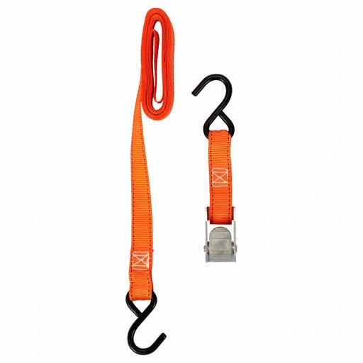 M6919 Tie Down Strap S-Hook Orange PK4