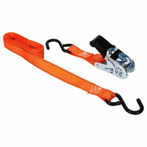 Tie Down Strap S-Hook Orange PK4