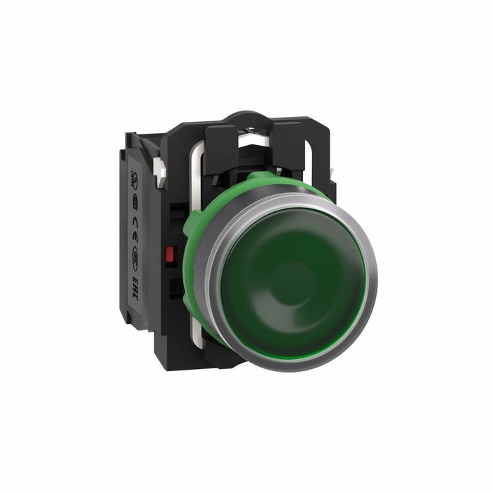 IllumPushButton FullVolt Green 1NO/1NC