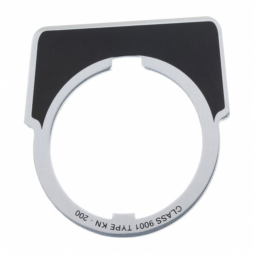 Legend Plate Black/Yellow Round