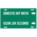 Pipe Mrkr Domestic Hot Watr 8in H 16in W