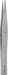 Tweezers Carbon Steel 4 3/4 L Straight