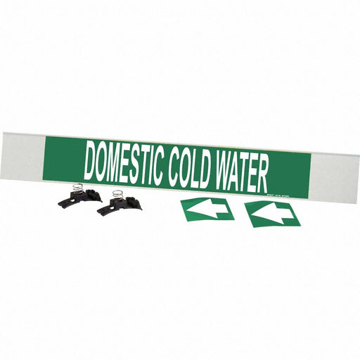 Pipe Markr Domestic Cold Water 4 1/4in H
