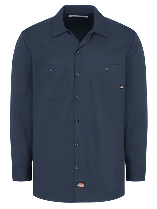 Men's Industrial Cotton Long-Sleeve Work Shirt