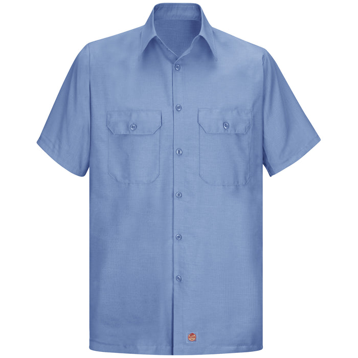 Men's Short Sleeve Solid Rip Stop Shirt