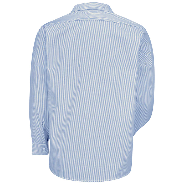 Men's Long Sleeve Industrial Stripe Work Shirt