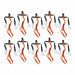 Black Scanner Strap DRing Clip PK 10