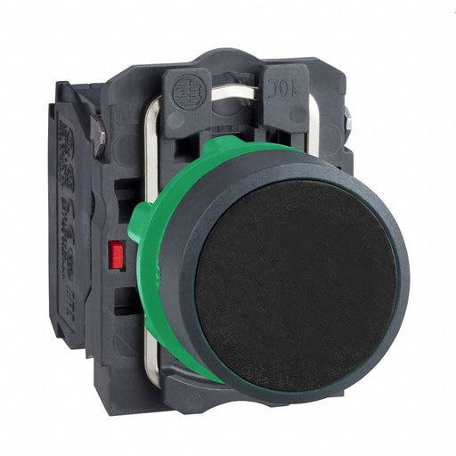 H7079 FlushPushButtnOp NonIllum Blk 1NO/1NC