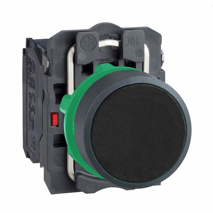 H7079 FlushPushButtnOp NonIllum Blk 1NO/1NC