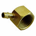 Elbow Brass FNPT 3/8 in Tube 1/2 in