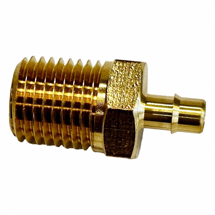 Straight Brass MNPT 1/8  Tube 1/2 