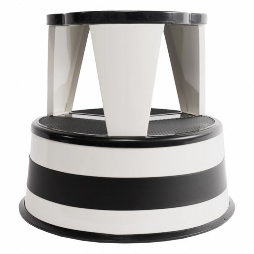 Rolling Step Stool 350 lb Cap. 11 lb Wht