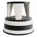 Rolling Step Stool 350 lb Cap. 11 lb Wht