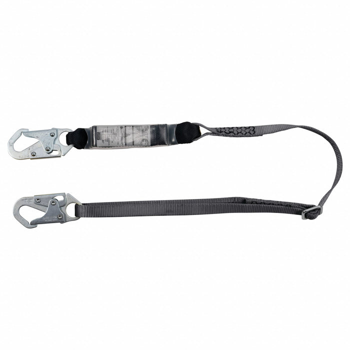 Shock-Absorbing Lanyard Gray