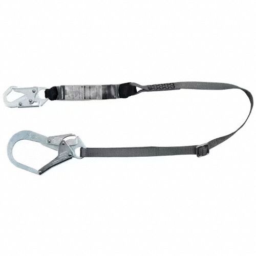 Shock-Absorbing Lanyard Gray