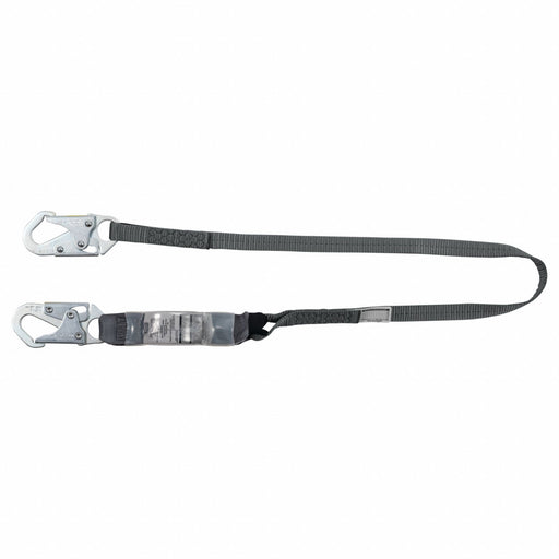 Shock-Absorbing Lanyard Gray