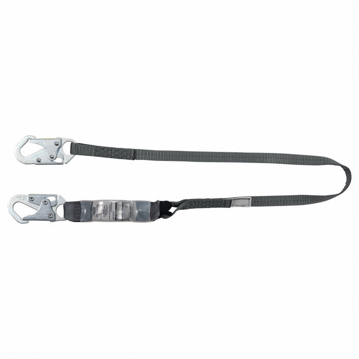 Shock-Absorbing Lanyard Gray
