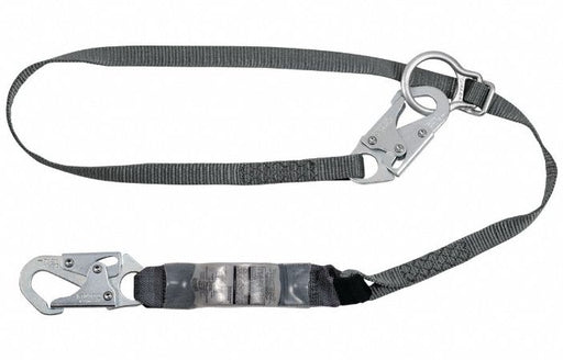 Shock-Absorbing Lanyard Gray