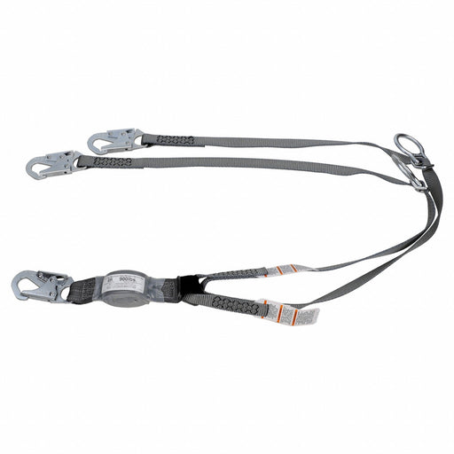 Shock-Absorbing Lanyard Gray