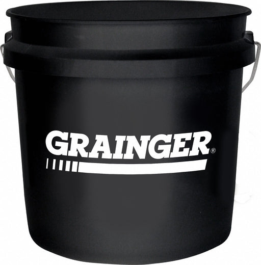 1 GAL PLASTIC PAIL - BLACK Grainger Logo