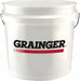 1 GAL PLASTIC PAIL - WHITE Grainger Logo