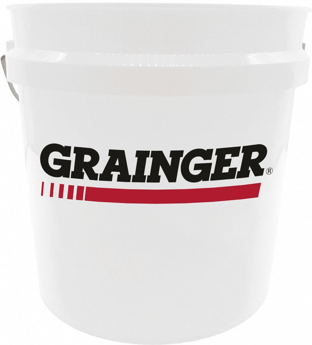 2 GAL PLASTIC PAIL - WHITE Grainger Logo