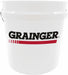2 GAL PLASTIC PAIL - WHITE Grainger Logo