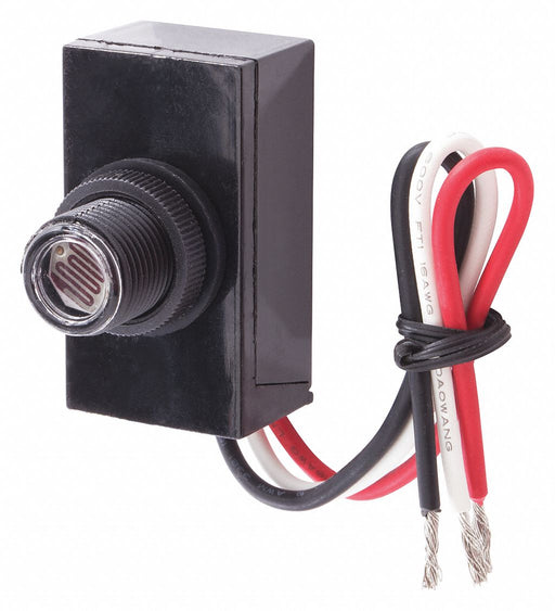 Photocontrol Plastic Flush Black