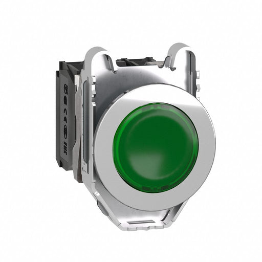 IllumPushButton FullVolt Green 1NO/1NC