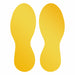 Floor Marking Foot Shape Yellow PK5