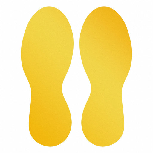 Floor Marking Foot Shape Yellow