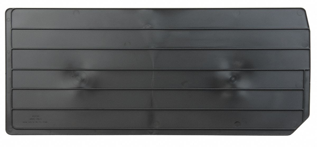 Bin Divider 25.75 in L Plastic Black