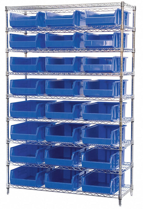 D5362 Bin Shlvng 18inx74inx48in Blue