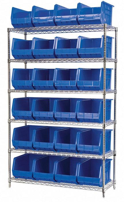 D5366 Bin Shlvng 18inx74inx48in Blue