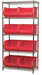 D5367 Bin Shlvng 18inx74inx36in Red