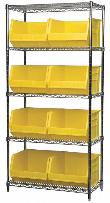 D5367 Bin Shlvng 18inx74inx36in Yellow