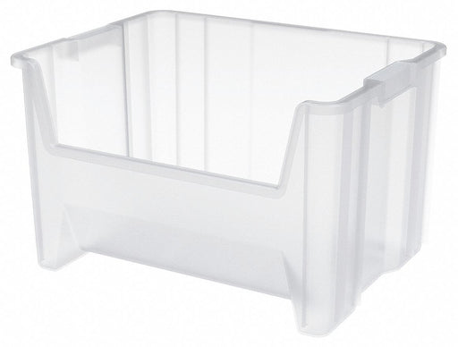 F8828 Stacking Bin Clear Plastic 12 7/16 in