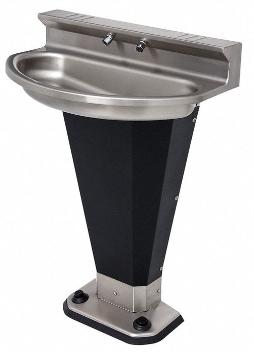 WashFountain 27.5inL 17.25inW Blk/Silver