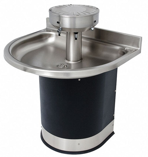 WashFountain 38inL 32inW Blk/Silver